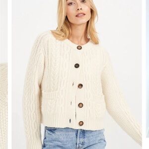 Marea by Liz Joy Amalie Cardigan Ivory Small